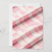 Whimsical Roze Paddestoel Pizza Party Verjaardag Kaart (Achterkant)