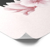 Whimsical Roze Poster: Vrouwenhand en Vlinder Poster (Hoek)