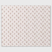 Whimsical Roze Roze Dennenkegels Modern Kerstmis Cadeaupapier (Vlak)