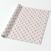 Whimsical Roze Roze Dennenkegels Modern Kerstmis Cadeaupapier (Uitgerold)