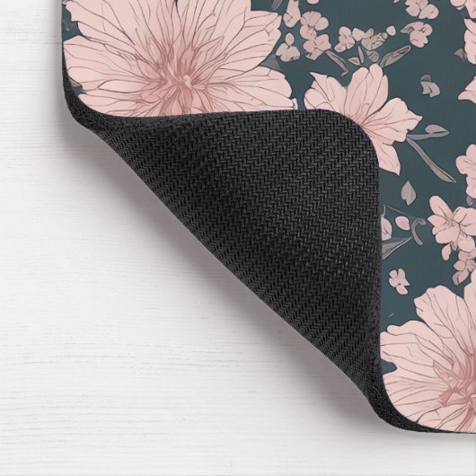 Whimsical roze Sakura patroon Muismat (Hoek)