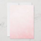 Whimsical Roze Strik Parels & Prosecco Bruidsfeest Kaart (Achterkant)