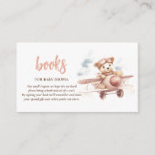 Whimsical Roze Vliegtuig Avontuur Baby shower Informatiekaartje (Voorkant)