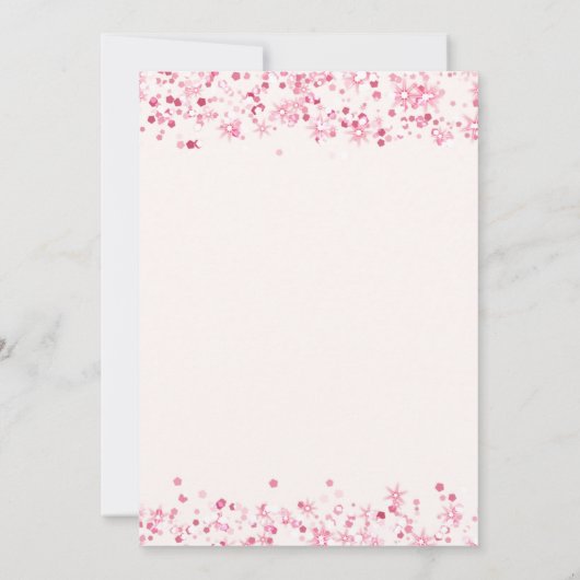 Whimsical roze vlinder verjaardagsfeestje uitnodig kaart (Achterkant)