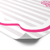 Whimsical Roze Volgorde Tijdlijn Poster (Hoek)