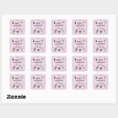 Whimsical, roze vrolijke Halloween sticker (Vel)