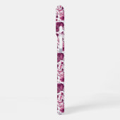Whimsical Roze Wijnranken Elegantie iPhone Hoesje (Linkerkant)