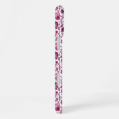 Whimsical Roze Wijnranken Elegantie iPhone Hoesje (Rechterkant)