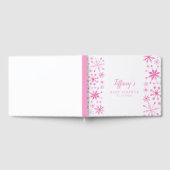 Whimsical Roze Winter Wonderland Baby shower Gastenboek (Volledig)