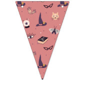 Whimsical roze witch themed vlaggetjes (Derde vlag)
