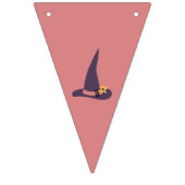 Whimsical roze witch themed vlaggetjes (Tweede vlag)