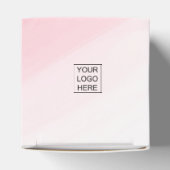 Whimsical Roze Zakelijke Koffiemeisje Bedankdoosjes (Bovenkant)