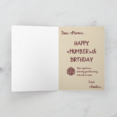 Whimsical RPG Geeky Birthday Card Kaart (Binnen)