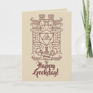 Whimsical RPG Geeky Birthday Card Kaart