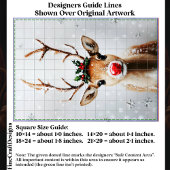 Whimsical Rudolph Rendier Red Nose EJ1 Decoupage Tissuepapier