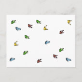 Whimsical Rustic Butterfly slaat de datum op Aankondigingskaart (Achterkant)
