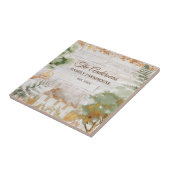 Whimsical Rustic Country House Family Name Tegeltje (Zijkant)