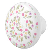 Whimsical Rustic Floral Princess Girls Bedroom Keramische Knop (Rechts)