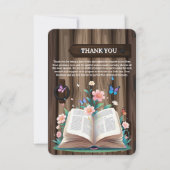 Whimsical Rustic Storybook Baby shower Bedankkaart (Voorkant)