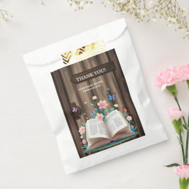 Whimsical Rustic Storybook Baby shower Bedankzakje