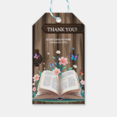 Whimsical Rustic Storybook Baby shower Cadeaulabel (Voorkant)