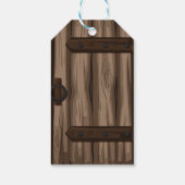 Whimsical Rustic Storybook Baby shower Cadeaulabel (Achterkant)