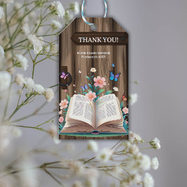Whimsical Rustic Storybook Baby shower Cadeaulabel