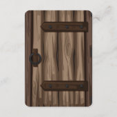 Whimsical Rustic Storybook Baby shower Informatiekaartje (Achterkant)