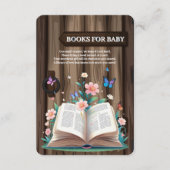 Whimsical Rustic Storybook Baby shower Informatiekaartje (Voorkant)