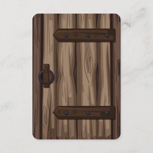 Whimsical Rustic Storybook Baby shower Informatiekaartje (Achterkant)