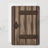 Whimsical Rustic Storybook Baby shower Kaart (Achterkant)