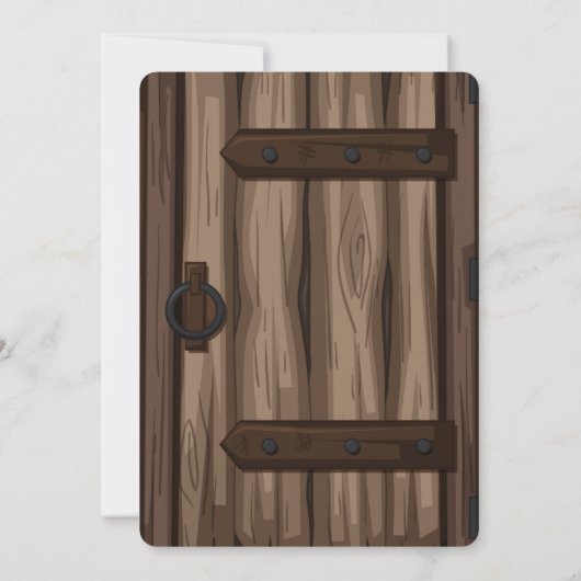 Whimsical Rustic Storybook Baby shower Kaart (Achterkant)