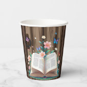 Whimsical Rustic Storybook Baby shower Papieren Bekers (Achterkant)