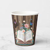 Whimsical Rustic Storybook Baby shower Papieren Bekers (Voorkant)
