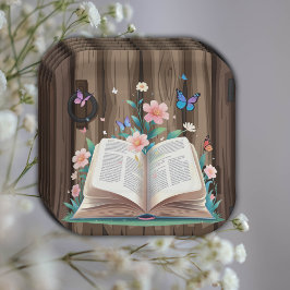 Whimsical Rustic Storybook Baby shower Papieren Bordje