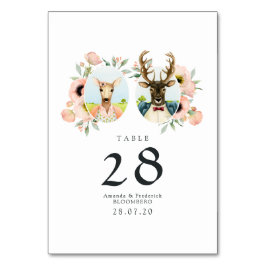 Whimsical Rustic Woodland Forest Deer Wedding Kaart