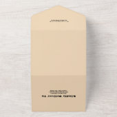 Whimsical rustieke Wildflower Meadow bruiloft All In One Uitnodiging (Buitenkant)