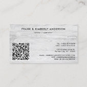 Whimsical Rustisch Boerderij Fresh Eggs Chicken QR Visitekaartje (Achterkant)