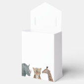 Whimsical Safari Dieren Baby shower Bedankdoosjes (Geopend)