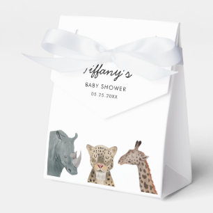 Whimsical Safari Dieren Baby shower Bedankdoosjes