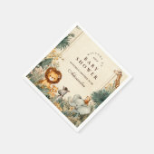 Whimsical Safari Welcome Baby Shower Servet (Hoek)