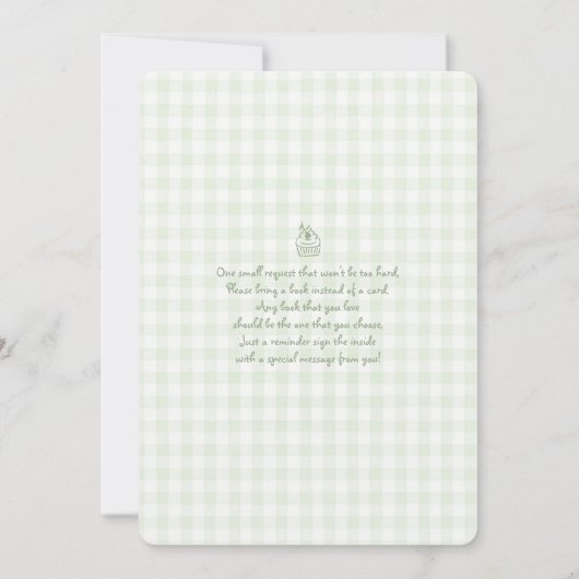 Whimsical Sage Baby Brunch Baby shower Kaart (Achterkant)