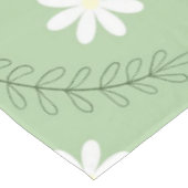 Whimsical Sage Green Floral Retro, vrolijk Tafelkleed (Gekanteld)