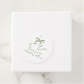 Whimsical Sage Groene Bruiloft Favor Label (In situ)