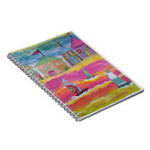 Whimsical Sailboats and Beach Huts Notitieboek (Rechterzijde)