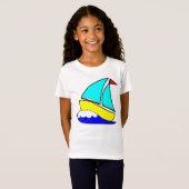 Whimsical Sailboot T-shirt (Voorkant volledig)
