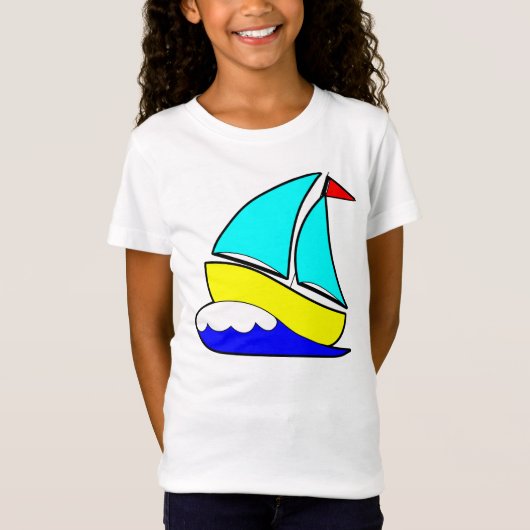 Whimsical Sailboot T-shirt (Voorkant)