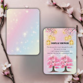 Whimsical Sakura Cherry Blossom Tree Baby shower Informatiekaartje