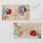 Whimsical Sakura Designer Layered Visitekaartje (Voorkant / Achterkant)