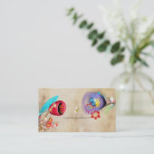Whimsical Sakura Designer Layered Visitekaartje (Staand voorkant)
